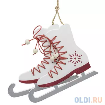 Набор украшений декоративных КОНЬКИ, 2 шт, 12*10 см, дерево