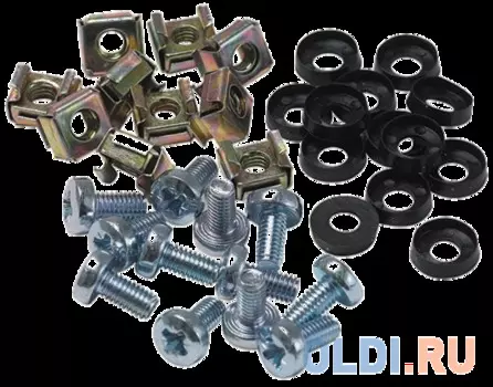 Набор закладных винтов-шайб-гаек под крестовую отвертку M6x12мм ITK ITK-HP-28