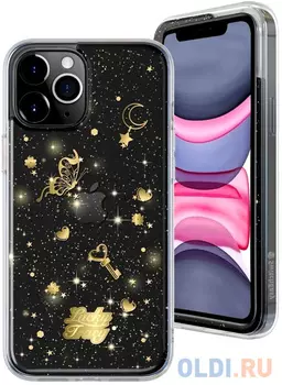 Накладка SwitchEasy "Lucky Tracy" для iPhone 12 iPhone 12 Pro прозрачный чёрный GS-103-122-207-66