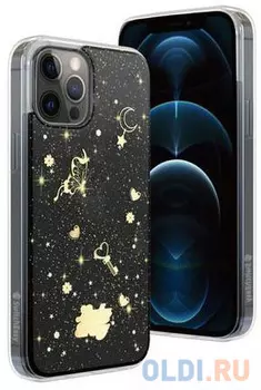 Накладка SwitchEasy "Lucky Tracy" для iPhone 12 Pro Max прозрачный чёрный GS-103-123-207-66