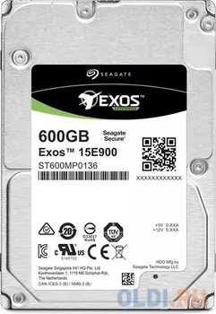 Накопитель на жестком магнитном диске Seagate Жесткий диск Exos 15E900 HDD 600GB Seagate 512N ST600MP0136 2.5" SAS 12Gb/s 256Mb 15000rpm
