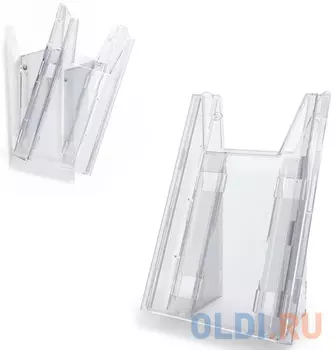 Накопитель настенный COMBIBOXX ф. 1/3 А4, 1 секция, прозрачный, для презентационных материалов|1