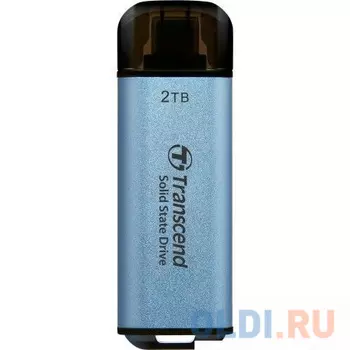 Внешний SSD диск 2 Tb USB Type-C Transcend ESD300 голубой