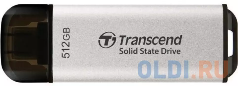 Накопитель SSD Transcend USB-C 512GB TS512GESD300S ESD300 серебристый