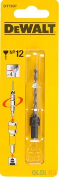 Насадка DEWALT DT7607-XJ на дрель Flip&Drive пилотное сверло с зенкером для шурупов 6мм