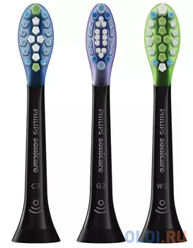 Насадка для зубных щеток Philips Sonicare HX9073/33 (упак.:3шт) 2 Series, 3 Series, DiamondClean/Smart, EasyClean, Essence+, FlexCare/Platinum/Platinum Connected/+, For Kids, HealthyWhite/+, PowerUp