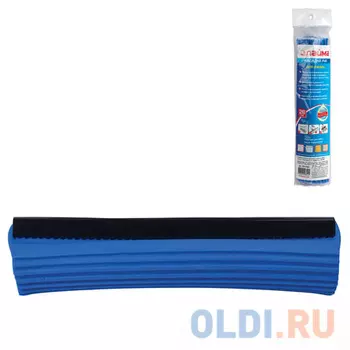 Насадка МОП для швабры самоотжимной роликовой 601466, PVA, 26 см, синяя, ЛАЙМА, 601484