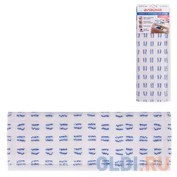 Насадка МОП плоская для швабры/держателя 40 см, карманы (ТИП К), микрофибра/абразив, ЛАЙМА, 603120