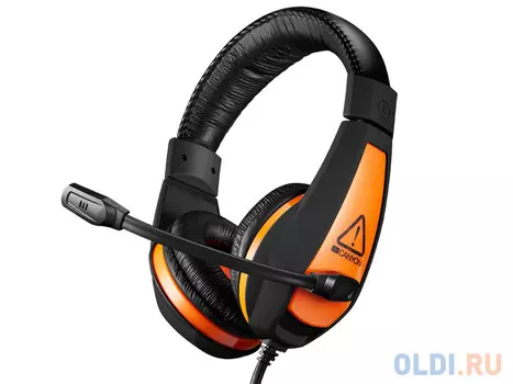 Наушники (гарнитура) Canyon 7XCNDSGHS1 Black/Orange