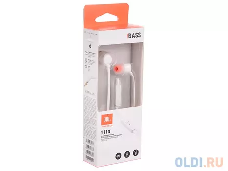 Наушники JBL T110WHT White