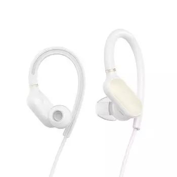 Наушники (гарнитура) Xiaomi Mi Sports Bluetooth Earphones White Беспроводные / Вставные с микрофоном / Белый / 88 дБ / Двустороннее / до 7 ч / Bluetooth