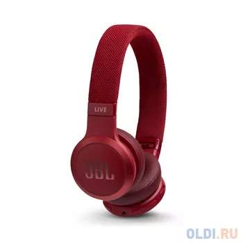 Наушники JBL JBLLIVE400BTRED,красный беспроводные