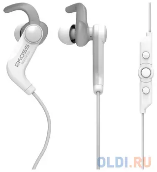 Наушники KOSS BT190iB white,вставные,спорт (Bluetooth, с микрофоном, 4 часа)