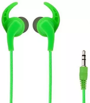 Наушники Perfeo BULLS Green Проводные / Внутриканальные без микрофона / 20 - 20000 Гц / miniJack 3.5 мм