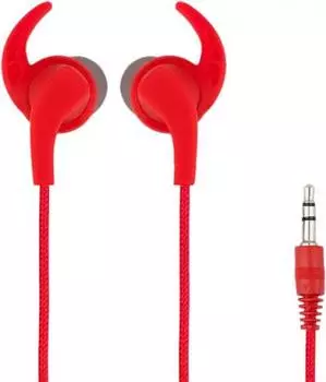 Наушники Perfeo BULLS Red Проводные / Внутриканальные без микрофона / 20 - 20000 Гц / Двустороннее / miniJack 3.5 мм