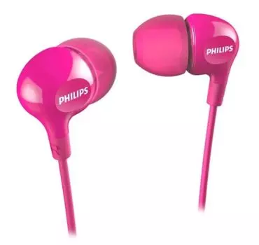 Наушники Philips SHE3550 Проводные / Внутриканальные / Розовый / 11 Гц - 22 кГц / 105 дБ / Двухстороннее / Mini-jack / 3.5 мм