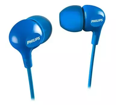 Наушники Philips SHE3550 синий Проводные / Внутриканальные / Синий / 11 Гц - 22 кГц / 105 дБ / Двухстороннее / Mini-jack / 3.5 мм