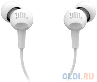 НАУШНИКИ ПРОВОДНЫЕ JBL C100SI гарнитура белые ( JBL C100SI WHT)