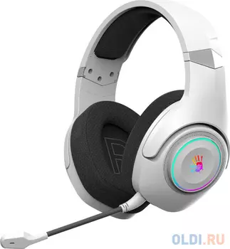 Наушники с микрофоном A4Tech Bloody GR270 белый 1.5м мониторные BT/Radio оголовье (GR270)