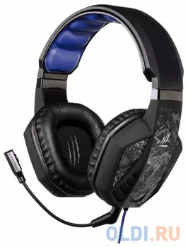 Наушники с микрофоном Hama uRage SoundZ 310 черный/серый 2.5м накладные USB оголовье (00186023)