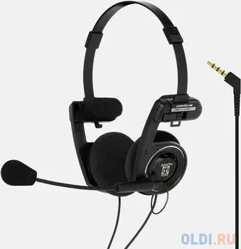 Наушники с микрофоном Koss Porta Pro Communication Headset черный матовый 1.2м накладные оголовье (80001740)