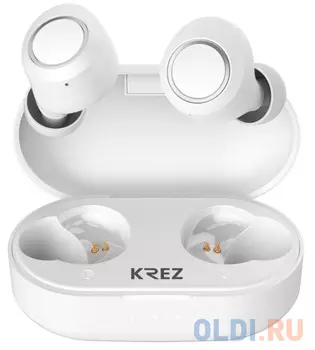 Наушники TWS KREZ BassBuds W EP07, белые