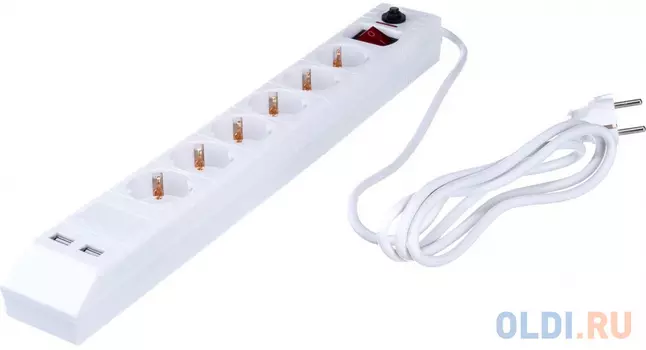 Navigator Сетевой фильтр NSP-USB-06-180-ESC-3x1 сет фильтр, 6 гн 1.8м 71864
