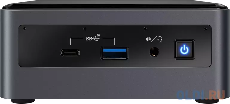 Nettop Intel NUC, Intel Core i3-10110U, 4.1 GHz Turbo, 4GB DDR4-2666 SODIMM pre-installed (up to 64Gb max), VGA Intel UHD Graphics (USB-C(DP1.2)+HDMI 2.0a), 4xUSB3.1, 1x16Gb m.2 SSD (intel Optane), 1x1TB SATA3 2.5HDD, GBL, WiFi+BT, SDXC slot, Black,VESA,