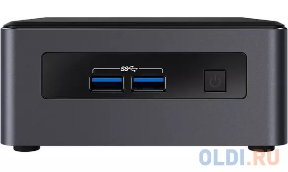 Nettop Intel NUC, Intel Core i3 7100U, 2.4GHz, 4Gb DDR4-2133 SODIMM pre-installed (up to 32Gb max, 1.2V), VGA Intel HD Graphics 620 (2xHDMI 4K), 5xUSB3.0, 1TB 2.5 HDD pre-installed, 1xM.2 SSD, GBL, WiFi+BT, noCR, Black, VESA, powercord EU, Kensington Lock, Win10 PRO, 978016