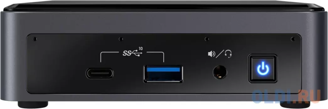 Nettop Intel NUC, Intel Core i7-10710U, 4.7 GHz Turbo, 8GB DDR4-2666 SODIMM pre-installed (up to 64Gb max), VGA Intel UHD Graphics (USB-C(DP1.2)+HDMI 2.0a), 4xUSB3.1, 1x 256Gb m.2 SSD, GBL, WiFi+BT, SDXC slot, Black,VESA, powercord EU, IR-port, Kensington Lock, Win10 Home, 999MAC