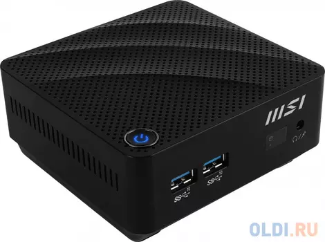 Неттоп MSI Cubi N JSL-043BRU slim PS N6000 (1.1) UHDG noOS GbitEth WiFi BT 65W черный