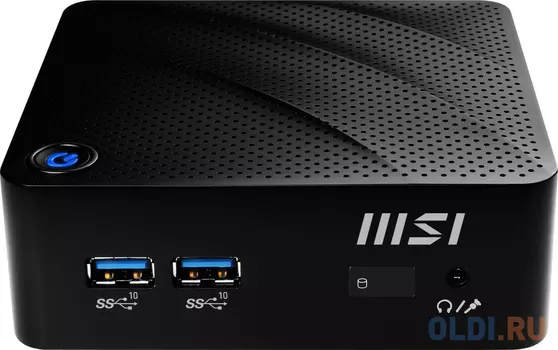 Неттоп MSI Cubi N JSL-068XRU slim PS N6000 (1.1) 8Gb SSD250Gb UHDG noOS GbitEth WiFi BT 65W черный