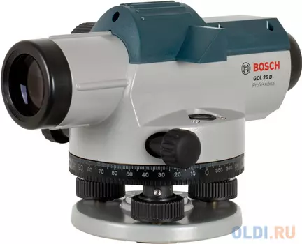 Нивелир оптический BOSCH GOL 26 D (0.601.068.000) 26x 100м ±0.05мм/м градусы, в кейсе