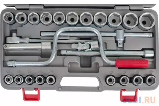 НИЗ Шоферский инструмент №4, 26 предм., 1/2?, набор торцовых головок в пластиковом кейсе (2761-40)