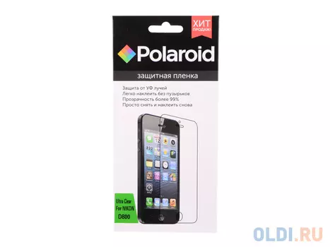 Защитная пленка для Nikon D800, 810 Polaroid прозрачная