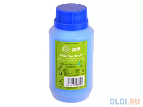Тонер Cactus CS-THP7C-45 для HP Color LaserJet 1215/1615 голубой 45гр
