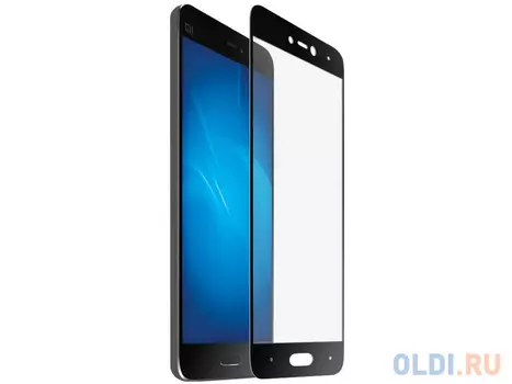 Закаленное стекло с цветной рамкой (fullscreen) для Xiaomi Mi 5c DF xiColor-11 (black)