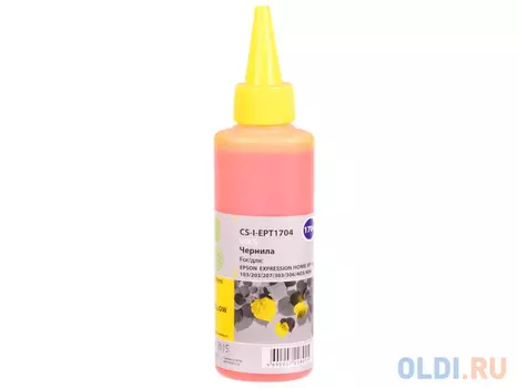 Чернила Cactus CS-I-EPT1704 для Epson ExpIession Home XP-33/103/203/207/303/306 100мл желтый