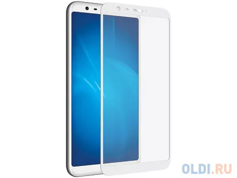 Закаленное стекло с цветной рамкой (fullscreen) для Meizu M8c DF mzColor-22 (white)