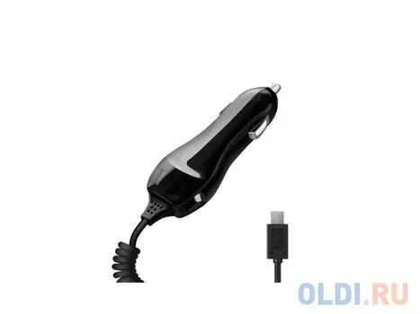 Автомобильное зарядное устройство Deppa 2.1A microUSB черный