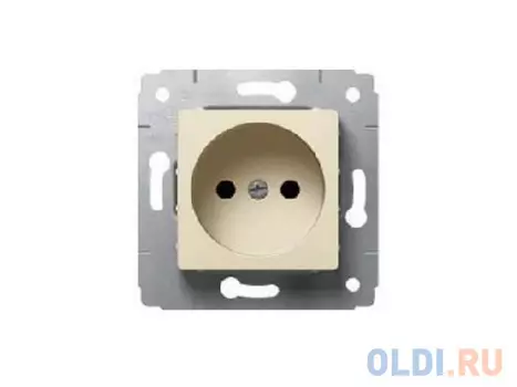 Розетка Legrand 2К+З слоновая кость 773759