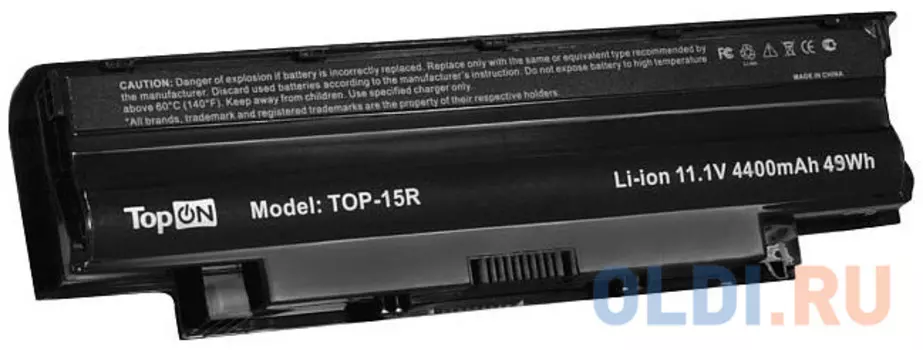 Аккумуляторная батарея TopON TOP-15R 4400мАч для ноутбуков Dell Inspiron 13R 14R 15R 17R M4110 M5010