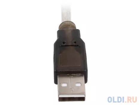 Кабель-адаптер USB AM <- COM DB9M(RS232) Orient USS-111N18, chipset Prolific PL2303TA, поддержка Win 8/8.1, 1.8м, крепление гайки, ret