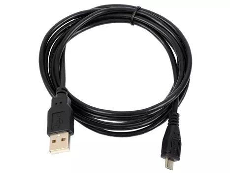 Кабель microUSB 1.5м BURO круглый черный