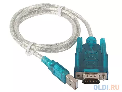 Кабель-адаптер USB AM <- COM DB9M(RS232) Orient USS-102 1.2 метра, крепление COM винты, ret