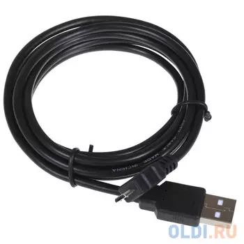 Кабель microUSB 1.5м VCOM Telecom круглый черный