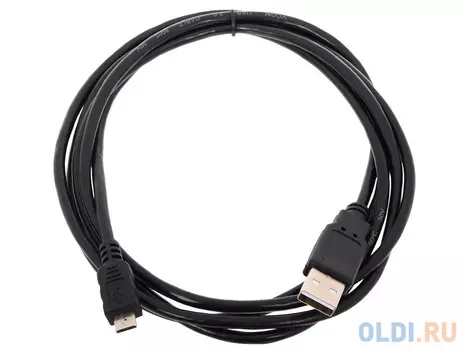 Кабель microUSB 1.8м VCOM Telecom круглый черный