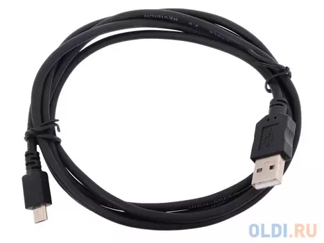 Кабель microUSB 1.5м TV-COM круглый черный