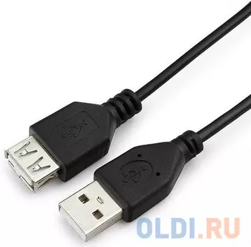 Кабель удлинитель USB 2.0 Гарнизон GCC-USB2-AMAF-0.5M, AM/AF, 0.5м