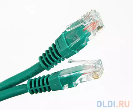 Патч-корд литой Aopen/Qust UTP кат.5е 2м зеленый 